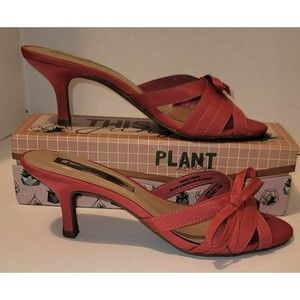 Amelia Grace Bobby Slip-On Kitten Heel Sandals - Size 7.5